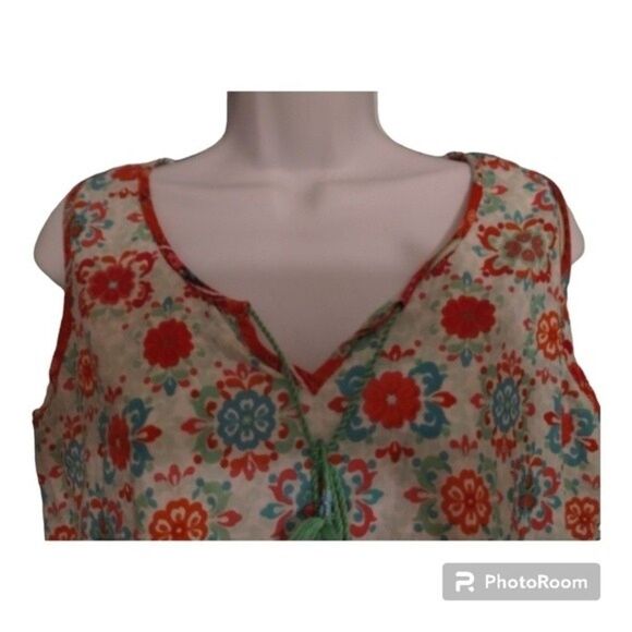 Kalypso 7 - Sleeveless Floral Top - Picture 1 of 7